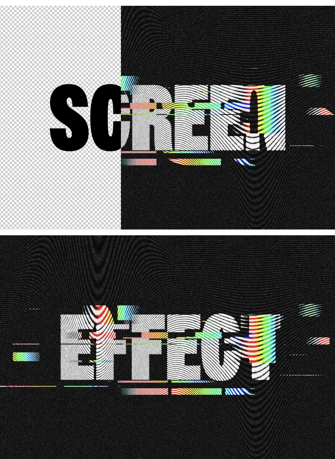 Screen Glitch Text Effect