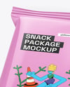 Glossy Snack Package Mockup