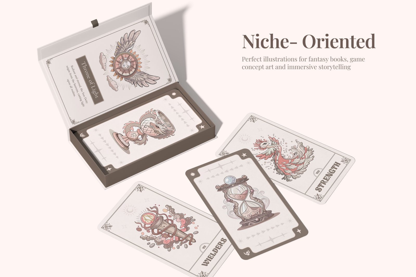 Decorative Fantasy Illustration Art Set