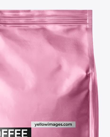 Metallic Coffee Bag Mockup