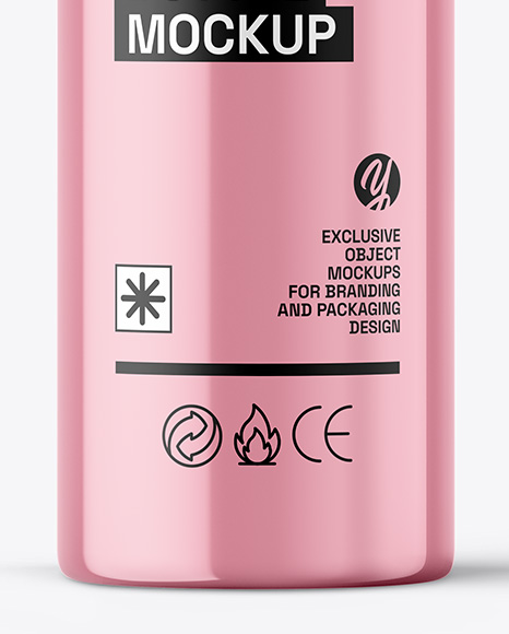 Clear Cosmetic Bottle Mockup