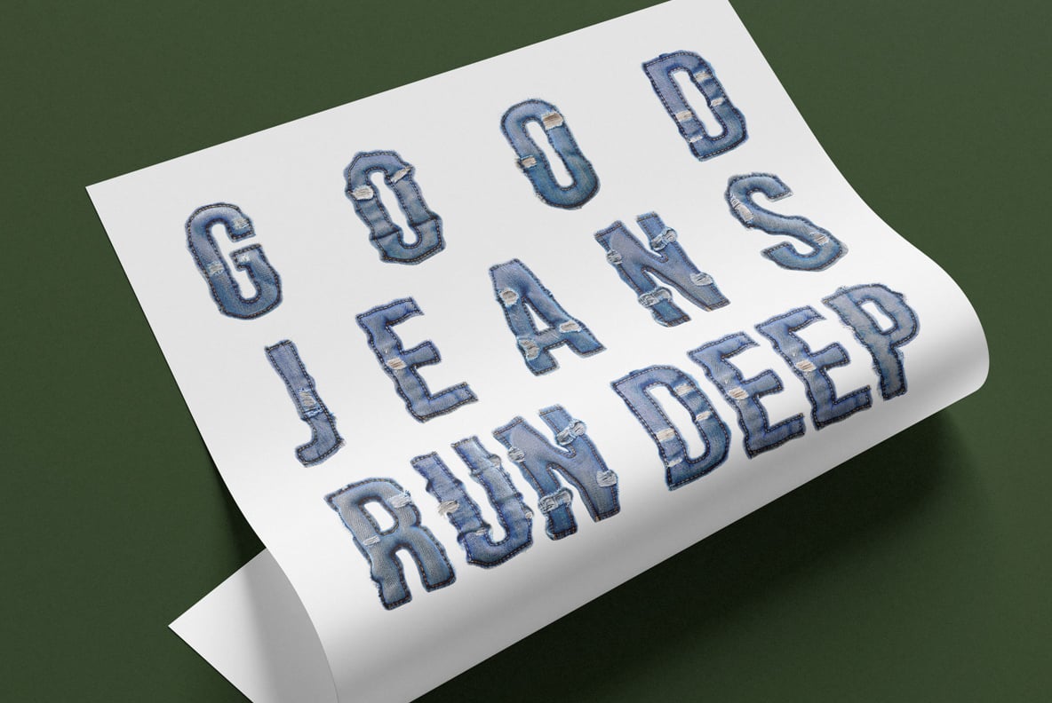Denim Drip Font