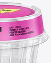 Clear Plastic Dessert Cup Mockup