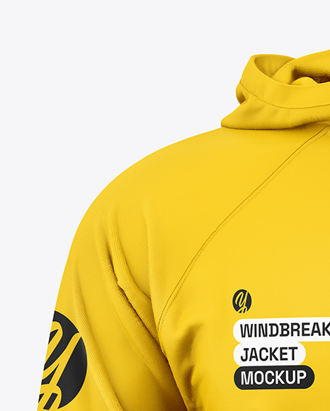 Men's Windbreaker Jacket Mockup