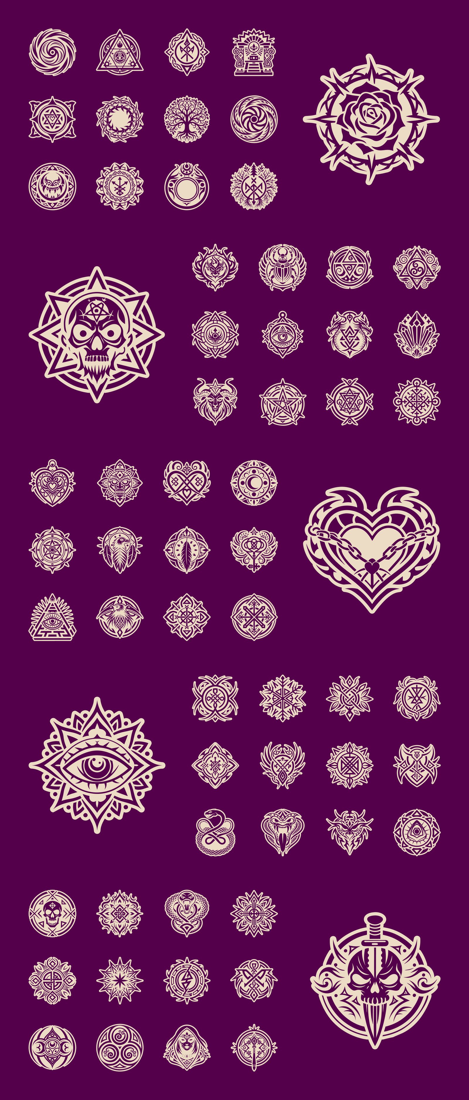 Witchcraft Symbols Set