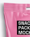 Glossy Snack Package Mockup
