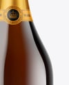 Amber Glass Champagne Bottle Mockup