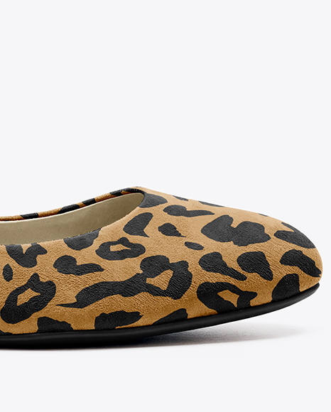 Suede Ballet Flat Mockup