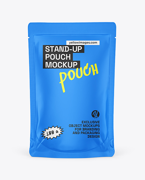 Matte Stand-up Pouch Mockup