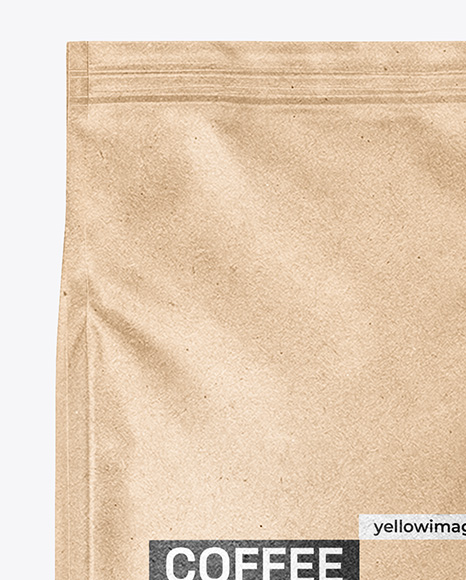 Kraft Paper Coffee Bag Mockup