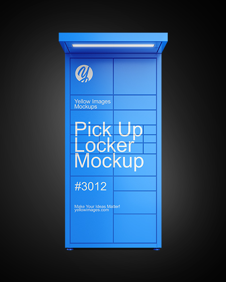 Pick Up Locker Mockup - Front View