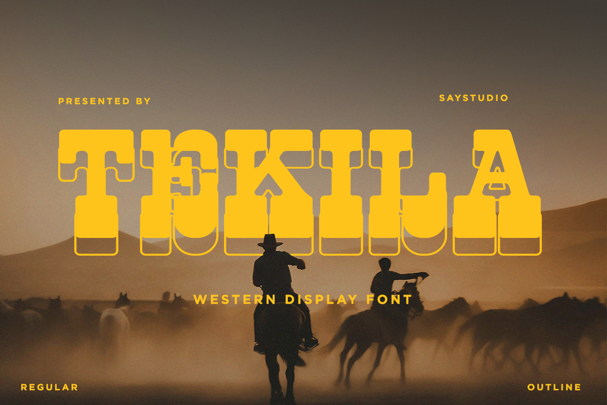 Tekila - Western Display Font