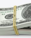 Money Bended Stack Mockup