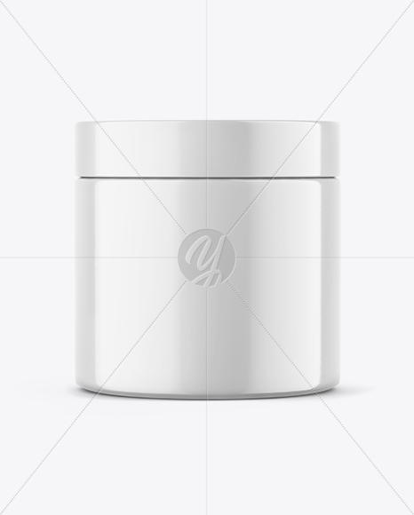 Glossy Cosmetic Jar Mockup