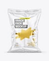 Transparent Clear Plastic Snack Bag Mockup