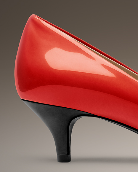 Kitten Heel Pump Mockup