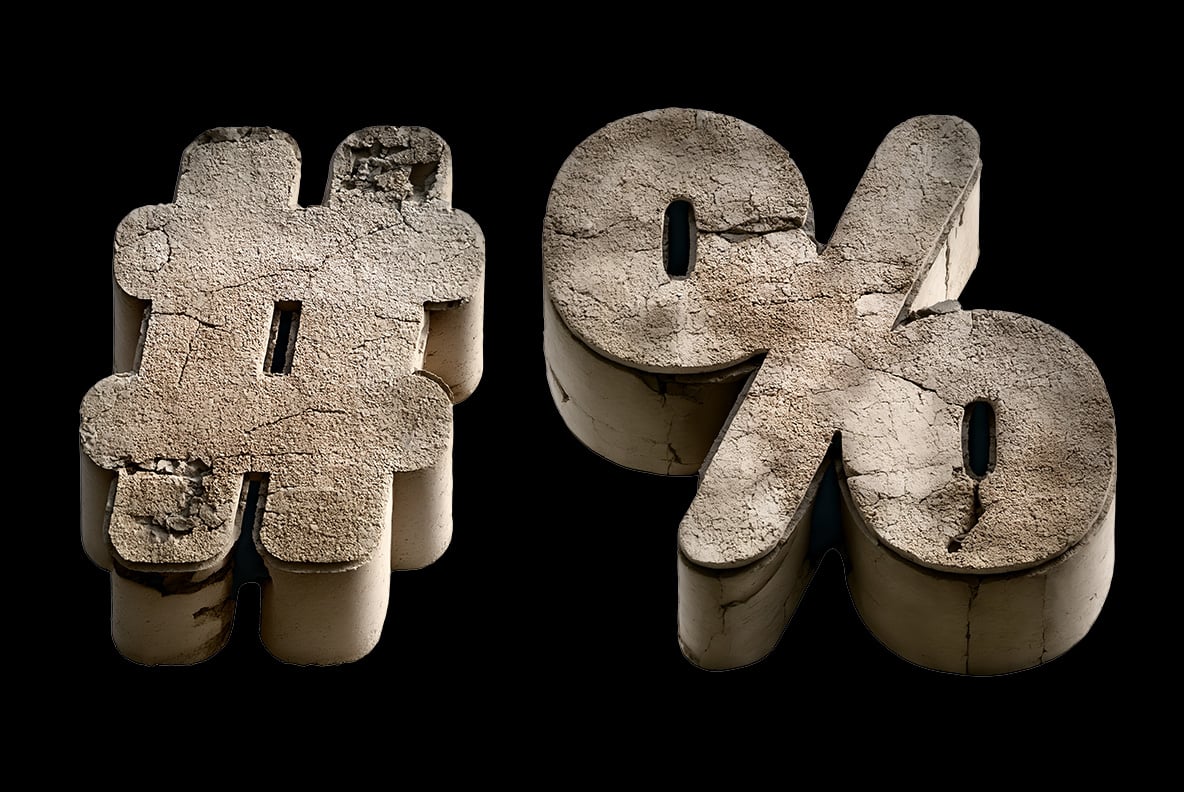 Broken Concrete Font
