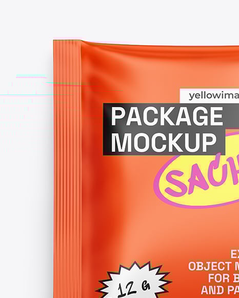 Matte Sachet Mockup