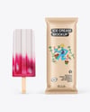 Kraft Flow Pack W/ Ice Cream Mockup