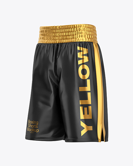 Boxing Shorts Mockup - Half Side View