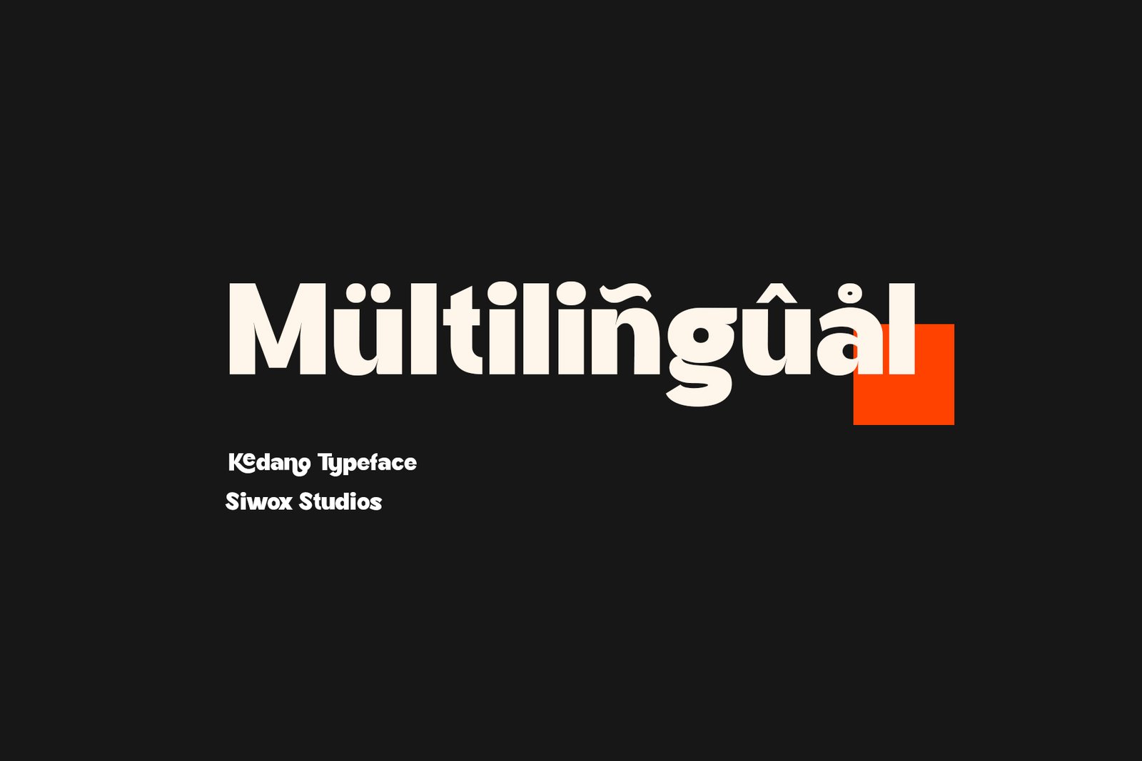 Kedano - Bold Display Font