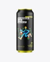 473ml Matte Aluminium Drink Can Mockup