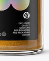 Clear Glass Jar with Curry Mockup