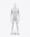 Full Soccer Kit w/ Mannequin Mockup - Front View