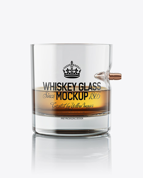 Bullet Whiskey Glass Mockup