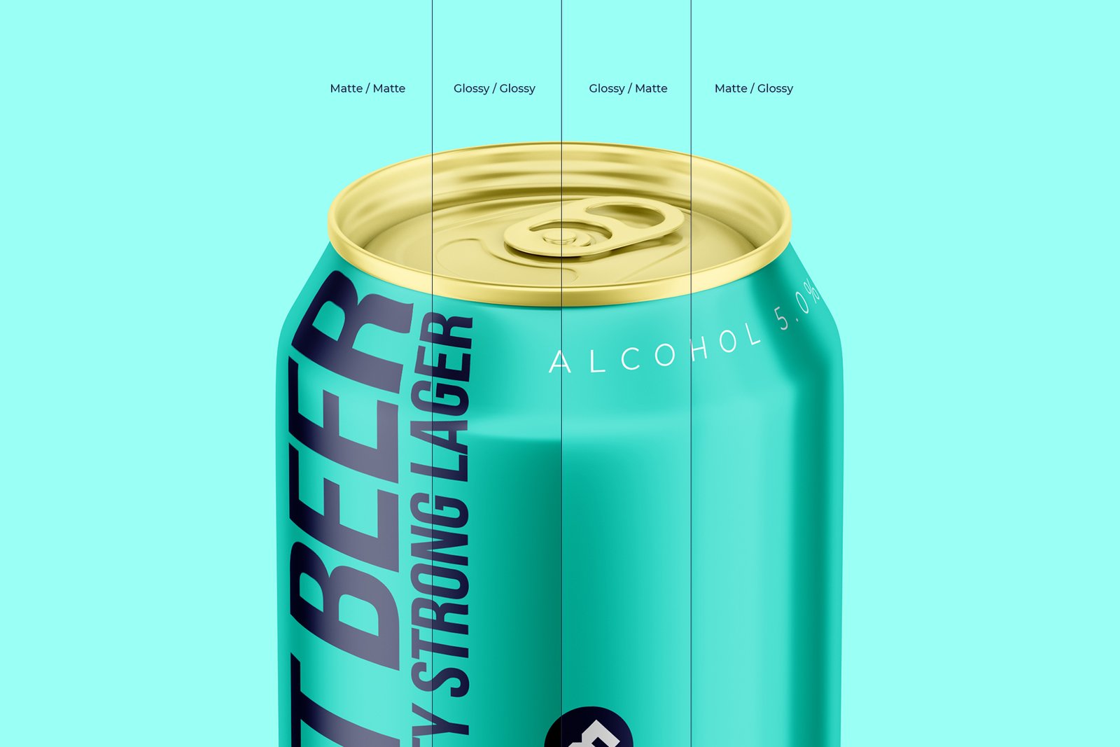 Classic 330ml Aluminium Can Mockup