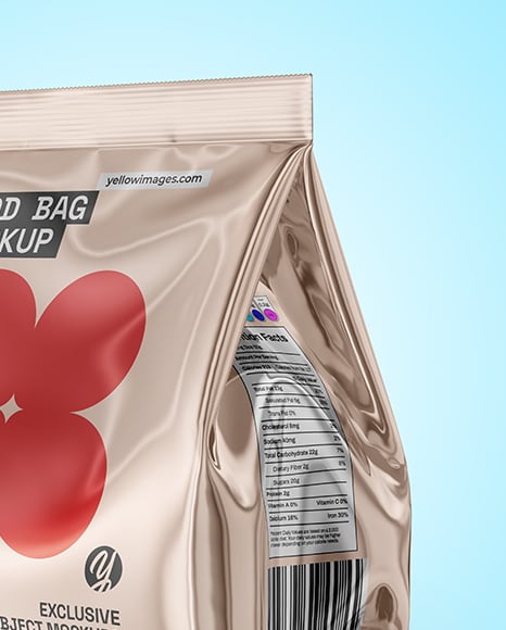 Glossy Metallic Package Mockup
