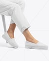 Espadrilles on Women's Legs Mockup