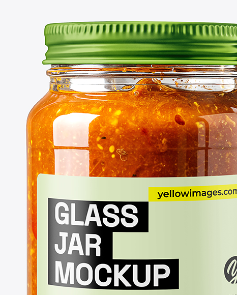 Jar with Tomato Chutney Mockup