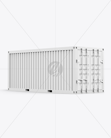 Cargo Shipping Container Mockup