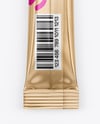 Glossy Metallic Stick Sachet Mockup