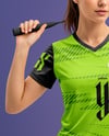 Woman Wearing Badminton Uniform Mockup