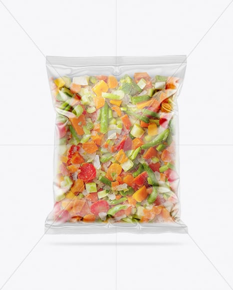 Frozen Vegetables Pack Mockup