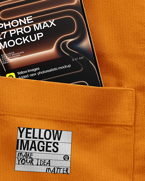 iPhone 17 Pro Max in Pocket Mockup