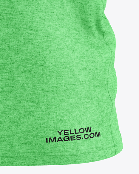 Heather T-Shirt Mockup - Back View