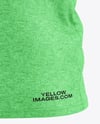 Heather T-Shirt Mockup - Back View