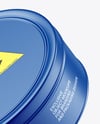 Matte Round Tin Box Mockup