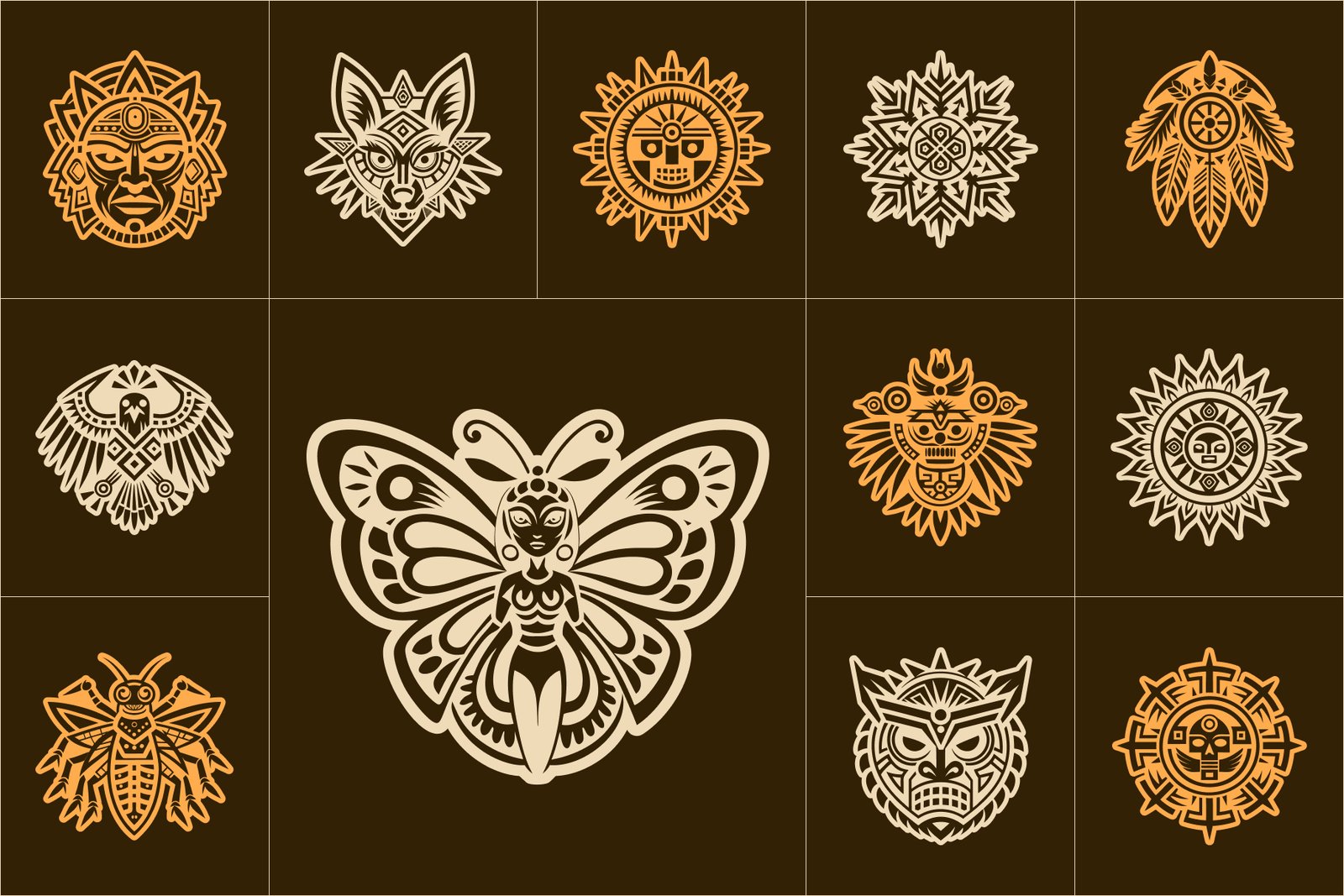 Hopi Art and Symbols Set