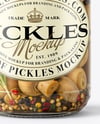 Jar with Pickled Champignons Mockup