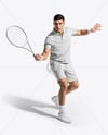Man Wearing Tennis Uniform Mockup