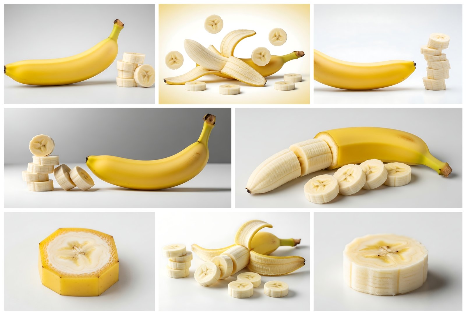 80 Fresh Banana Slice Stock Photos for Creators