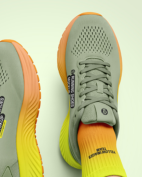 Pair of Running Shoes Mockup