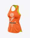 Women's Ribbed Tank Top Mockup - Half Side View