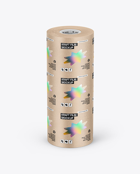 Kraft Paper Roll Mockup - Stationery mockups