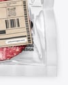 Clear Plastic Flow-Pack with Cutlets Mockup