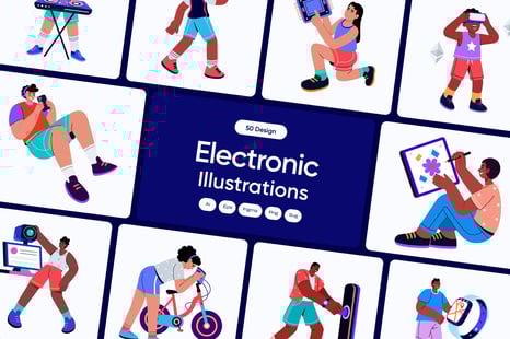 Electronic Illustration Art Set